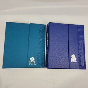 Note Tote Vintage Hilroy Set 2 Loose Leaf 3-Ring Binders
